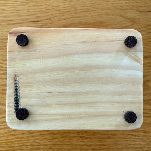 Tzedaka Charity Box Hand Crafted Zebrawood Star of David Judaica - Picture 6 of 10